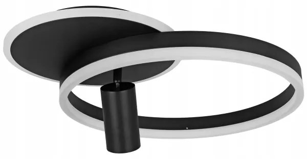 LED mennyezeti lámpatest LED/38W/230V + 1xGU10/30W fekete