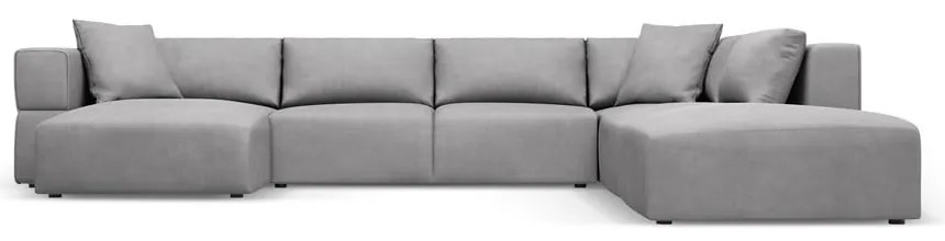 Világosszürke sarokkanapé (jobb oldali-"U" alakú) Esther – Milo Casa
