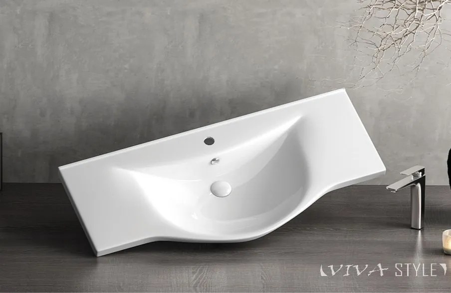 Sanovit ALBATROS - porcelán mosdókagyló - 79,5 x 46 cm