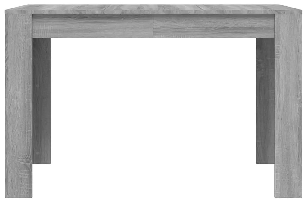 Szürke tölgyszínű szerelt fa étkezőasztal 120 x 60 x 76 cm