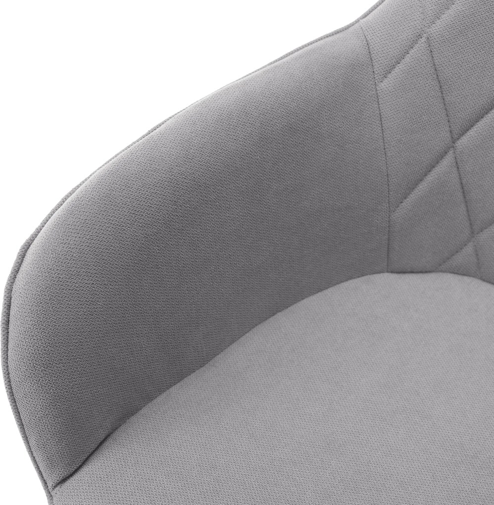 Irodai szék, szürke szövet/fehér, SANTY