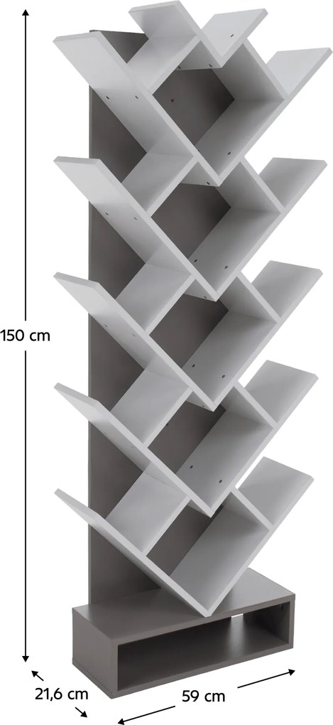 Polcrendszer, szürke/fehér, VEVEY