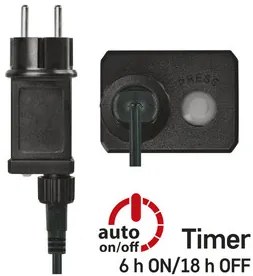 LED karácsonyi fényfüzér, 12 m, kültéri és beltéri, meleg fehér, időzítő