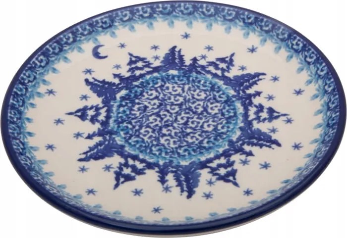 Desszerttányér 16 cm Karácsonyfa Bolesławiec Karácsony