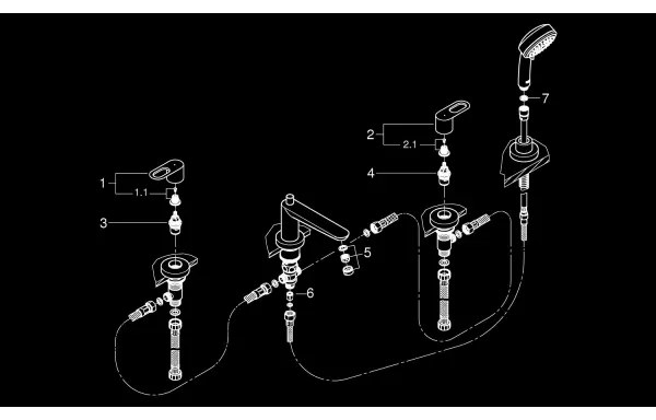 GROHE 2511900A - BAULOOP kádcsaptelep DN 20, fényes króm