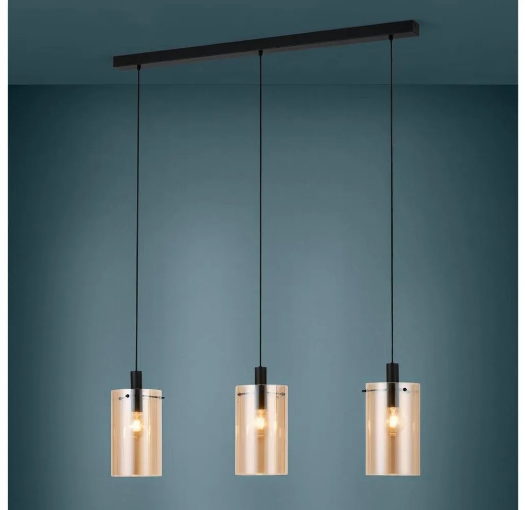 Eglo 39539 - Csillár zsinóron POLVERARA 3xE27/40W/230V