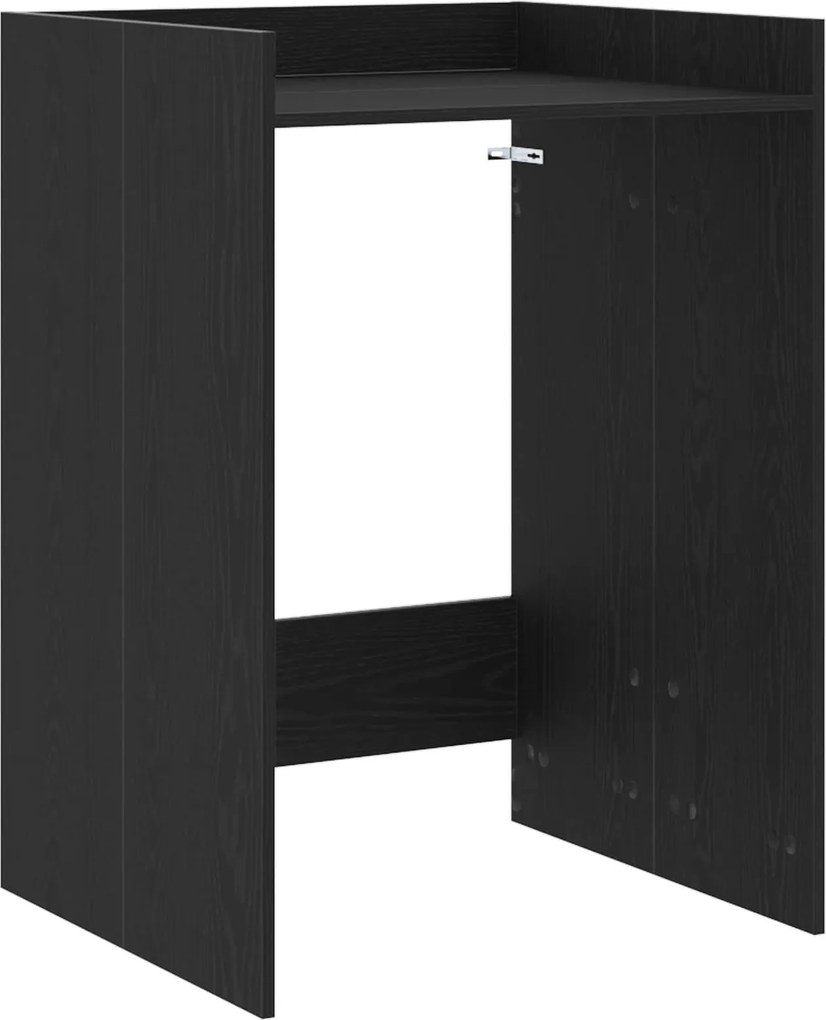 vidaXL Mosógép Szekrény Fekete tölgy 67,5 x 62 x 97 cm Faanyag