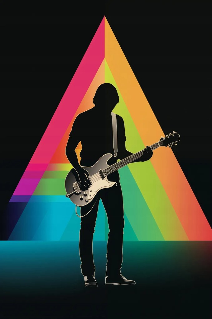 Poszter 30x45cm Prizma gitáron keresztül