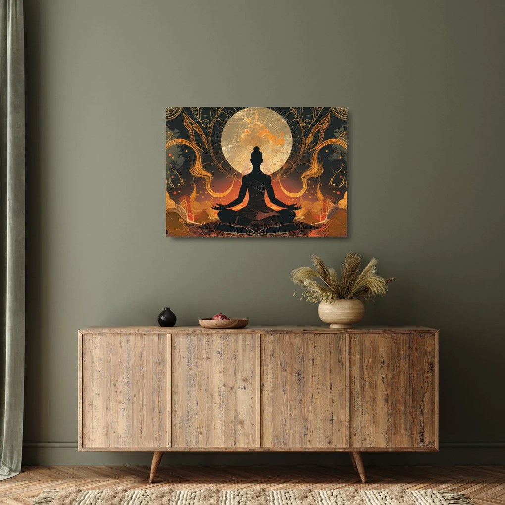 Üveg kép - Meditáció (70x50 cm)