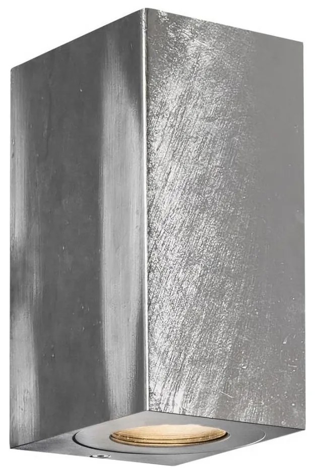 Nordlux - CANTO kültéri fali lámpatest 2xGU10/28W/230V IP44 ezüstszínű