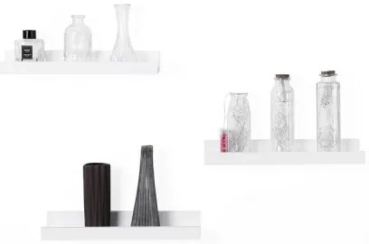 3 darabos SHELFY fali polcszett, fehér