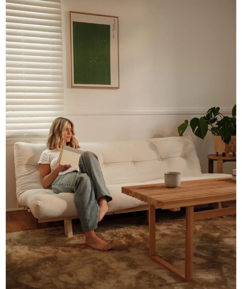 Sötétzöld kordbársony kanapé 200 cm Lean – Karup Design