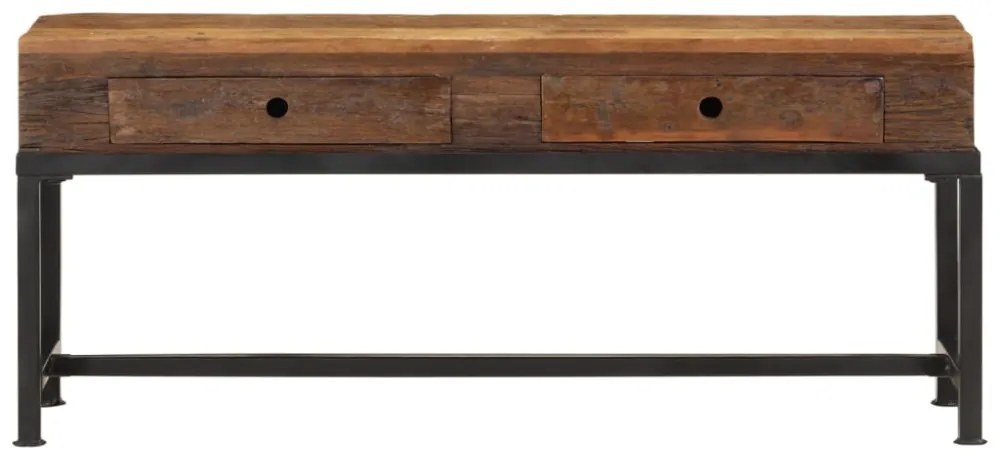 tömör újrahasznosított fa TV-szekrény 110 x 30 x 46 cm