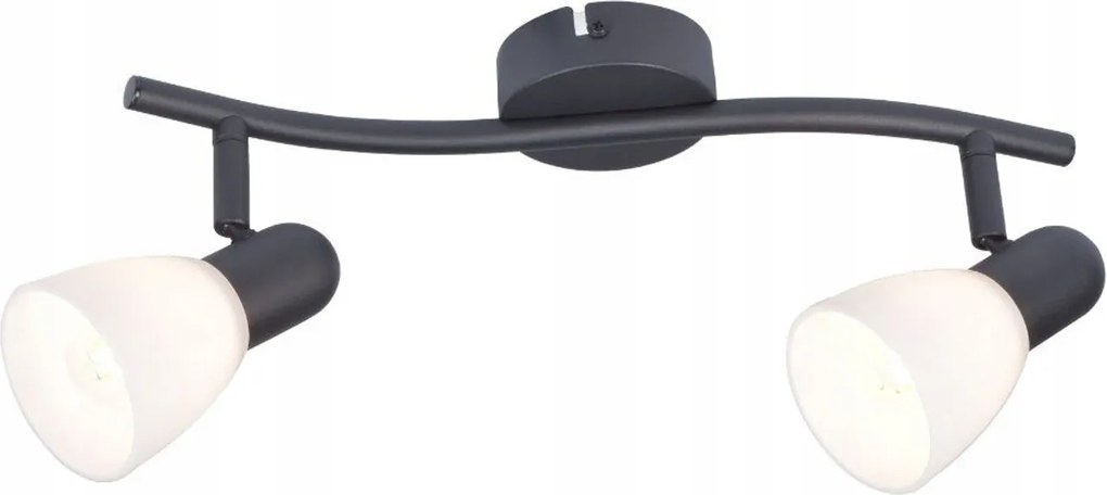 Mennyezeti spot lámpa konyha nappaliba mozgatható Rabalux Soma 2xE14 fekete