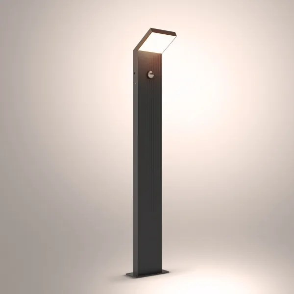 Brilagi - RIANO LED kültéri lámpa érzékelővel, 8W, 230V, antracit, IP65, 80 cm