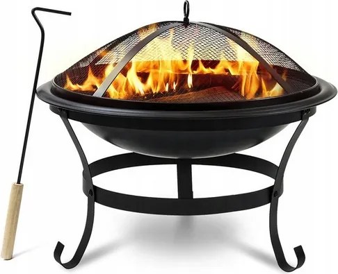 Kerti Tűzrakóhely Grillsütő Nagy 76 CM Fedővel +temető