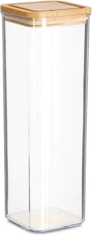 Tároló tégely bambusz fedéllel, 1900 ml, műanyag