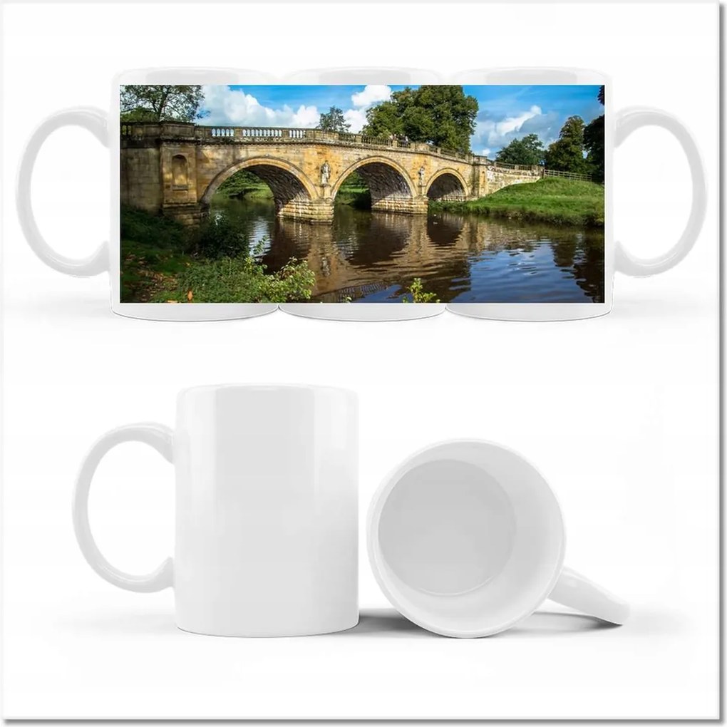 Nyomott mintás bögre Híd ívekkel