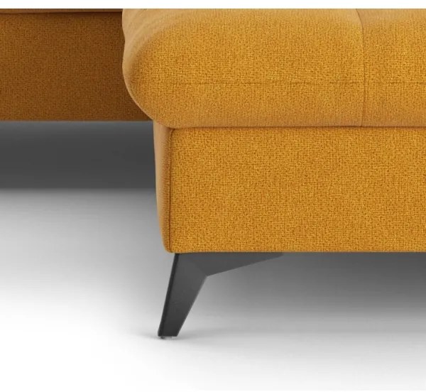 Narancssárga, jobbos MARANO L-alakú kihúzható sarokkanapé