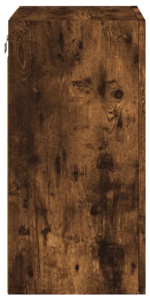 2 db füstös tölgy színű szerelt fa TV-szekrény 40,5x30x60 cm