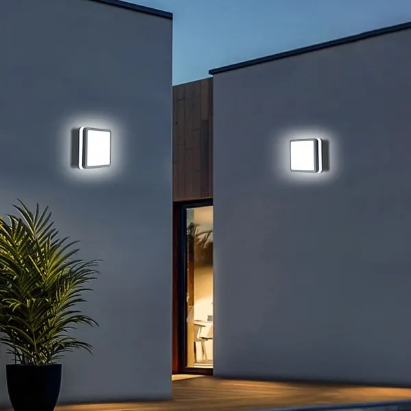 Brilagi - BENE LED kültéri lámpa érzékelővel, 18W/230V, 22x22 cm, IP54