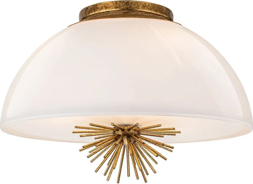 Elstead lighting klasszikus függeszték staring opál arany elsstaring-3p-dgopal