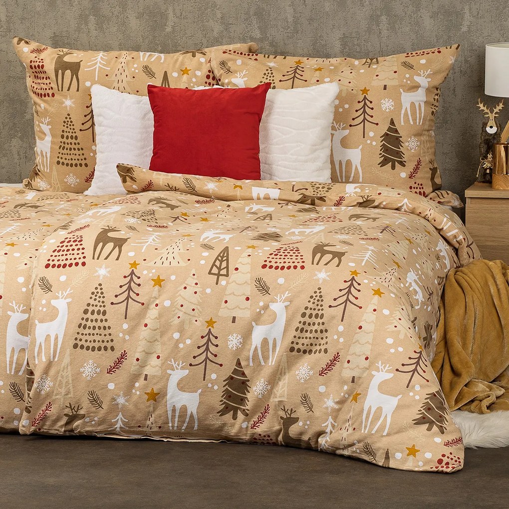 4Home Festive flanel ágyneműhuzat , 140 x 220 cm, 70 x 90 cm, 140 x 220 cm, 70 x 90 cm