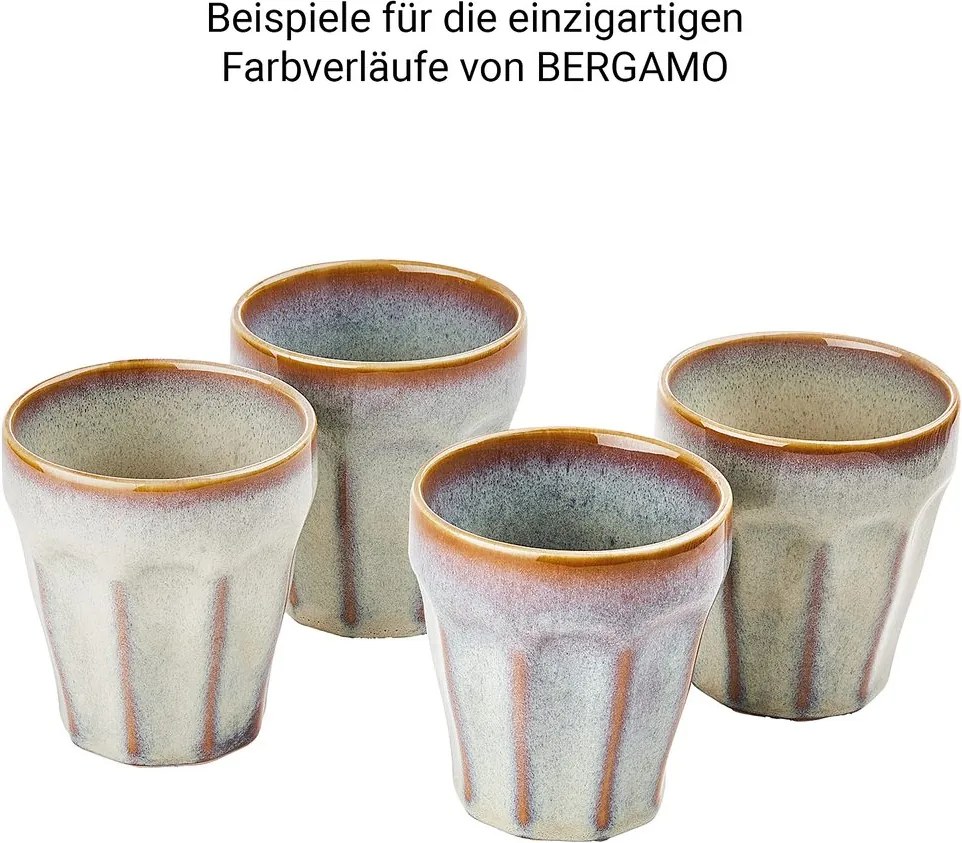 BERGAMO kávés bögre 250ml, kék-barna