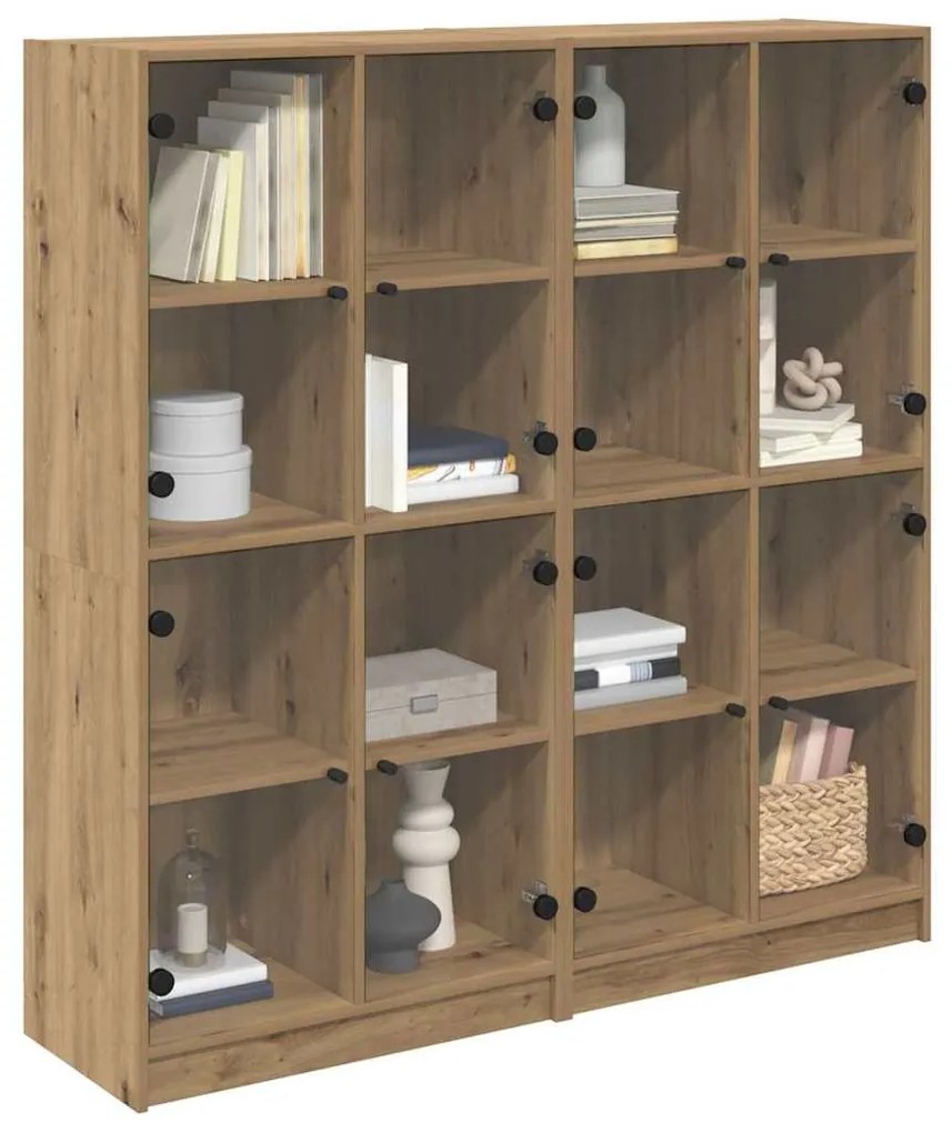 Magasfiú 2 pcs Artisan tölgy 136 x 37 x 142 cm Faanyag