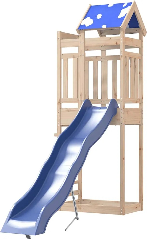 vidaXL tömör fenyőfa kültéri játszószett