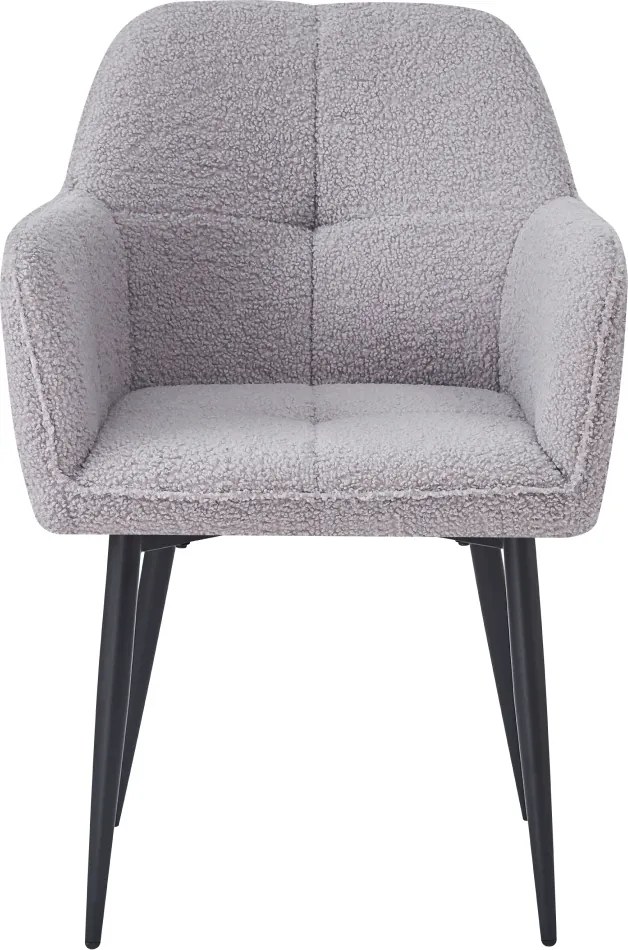 Étkezőszék, szürke/fekete, SENER