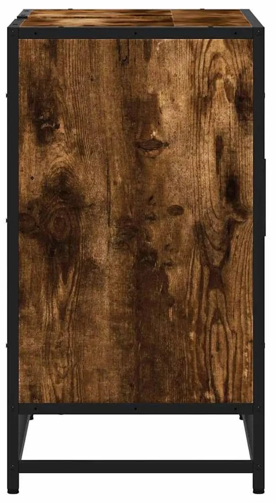 mosdószekrény füstölt tölgy 65x33x60 cm Gépesített fa