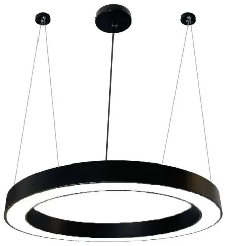 LED Csillár zsinóron LED/50W/230V 4000K átm. 100 cm fekete