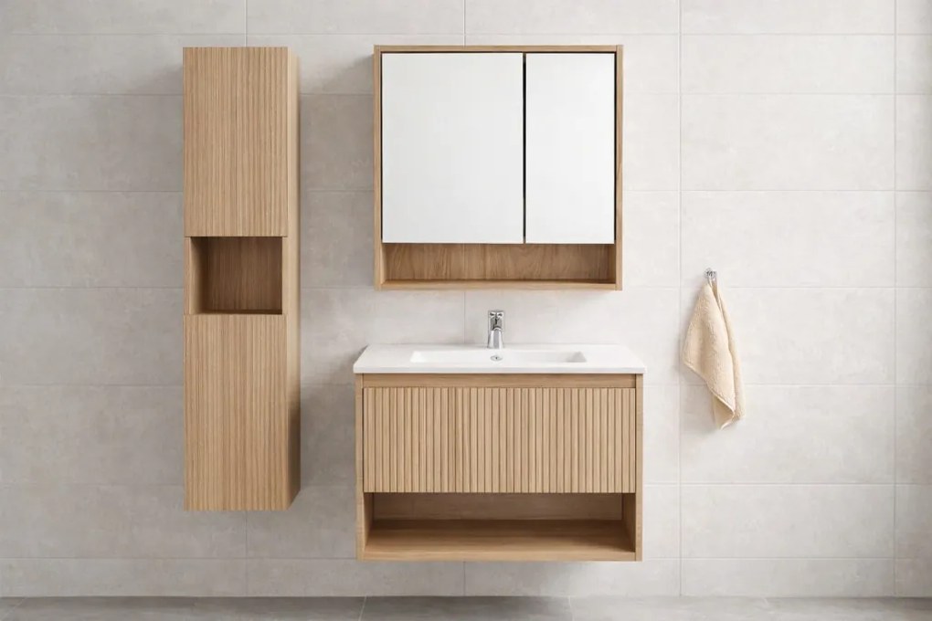 TMP SLIM STRIPE fali függesztett ÁLLÓSZEKRÉNY - 155 x 35 cm