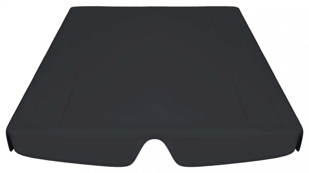 fekete csere ponyva kerti hintaágyhoz 188/168 x 145/110 cm