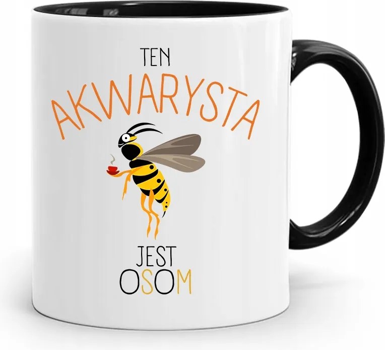 Akvarista Bögre Fekete Születésnapi Ajándék fényképes nyomtatással