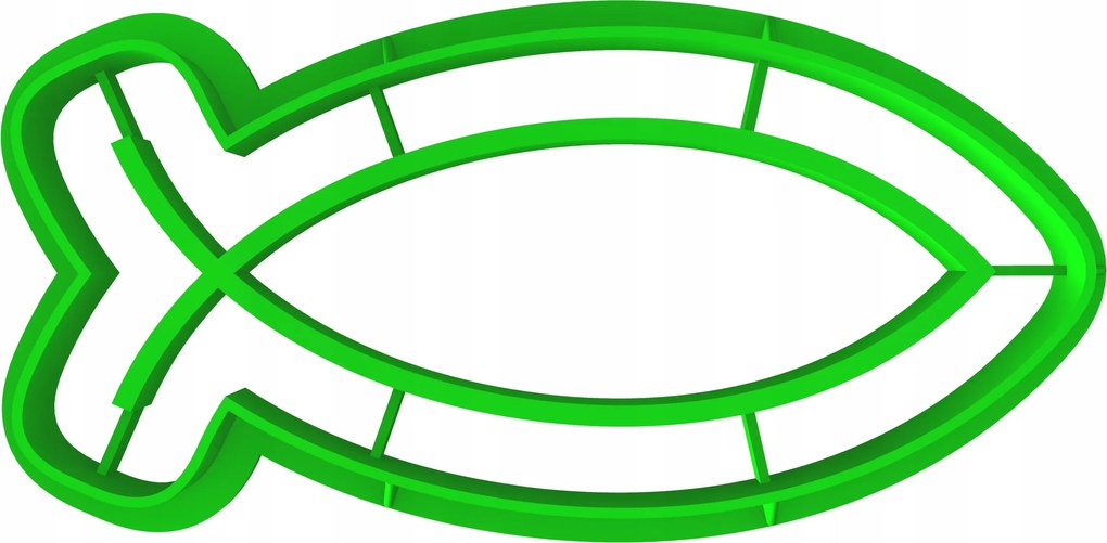 Forma Lyukasztó Sütemény- és Mézeskalácsvágó Áldozás Halak szimbólum Ichthys
