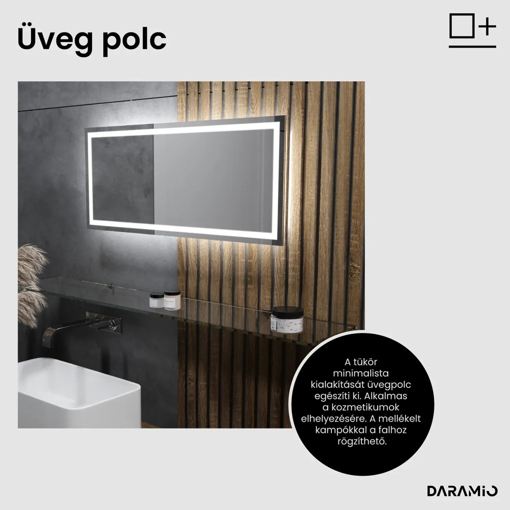 Tükör LED világítással F2