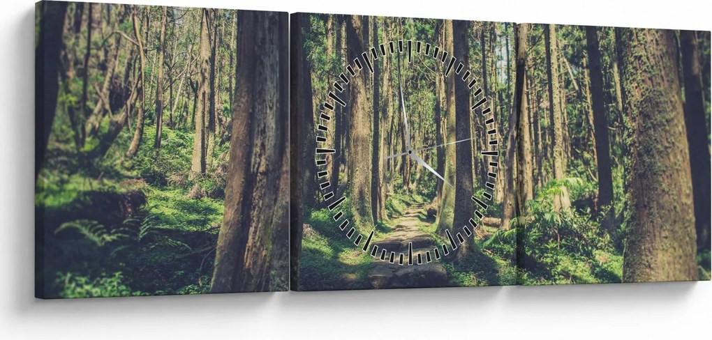 Kép egy út a fák között (órával) (90x30 cm)
