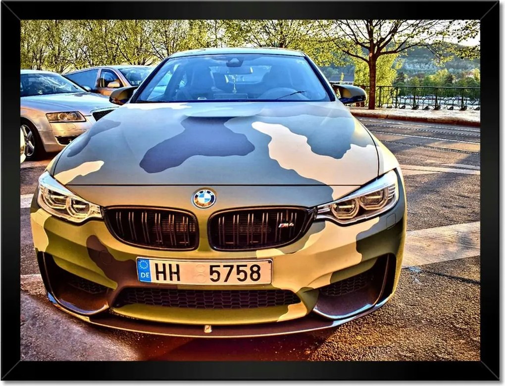 Poszterek keretben 40x30 Tengerkék Bmw M4