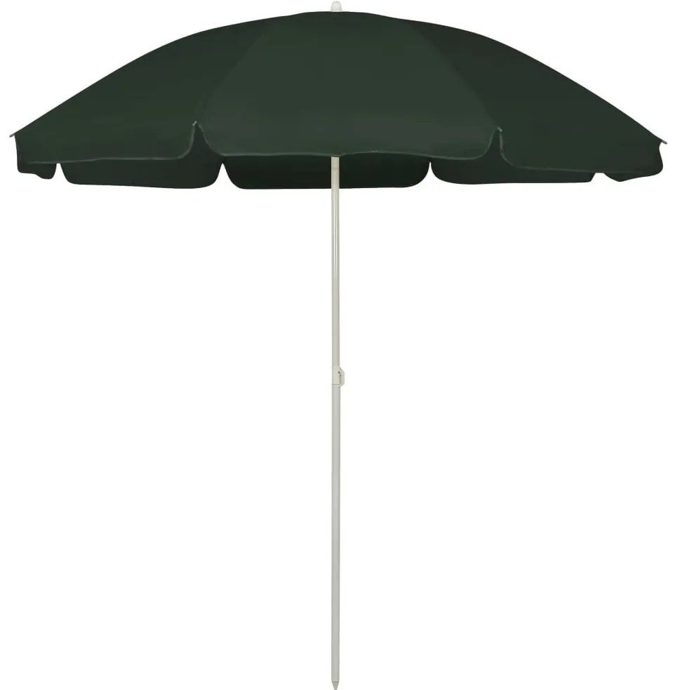 zöld strandnapernyő 240 cm