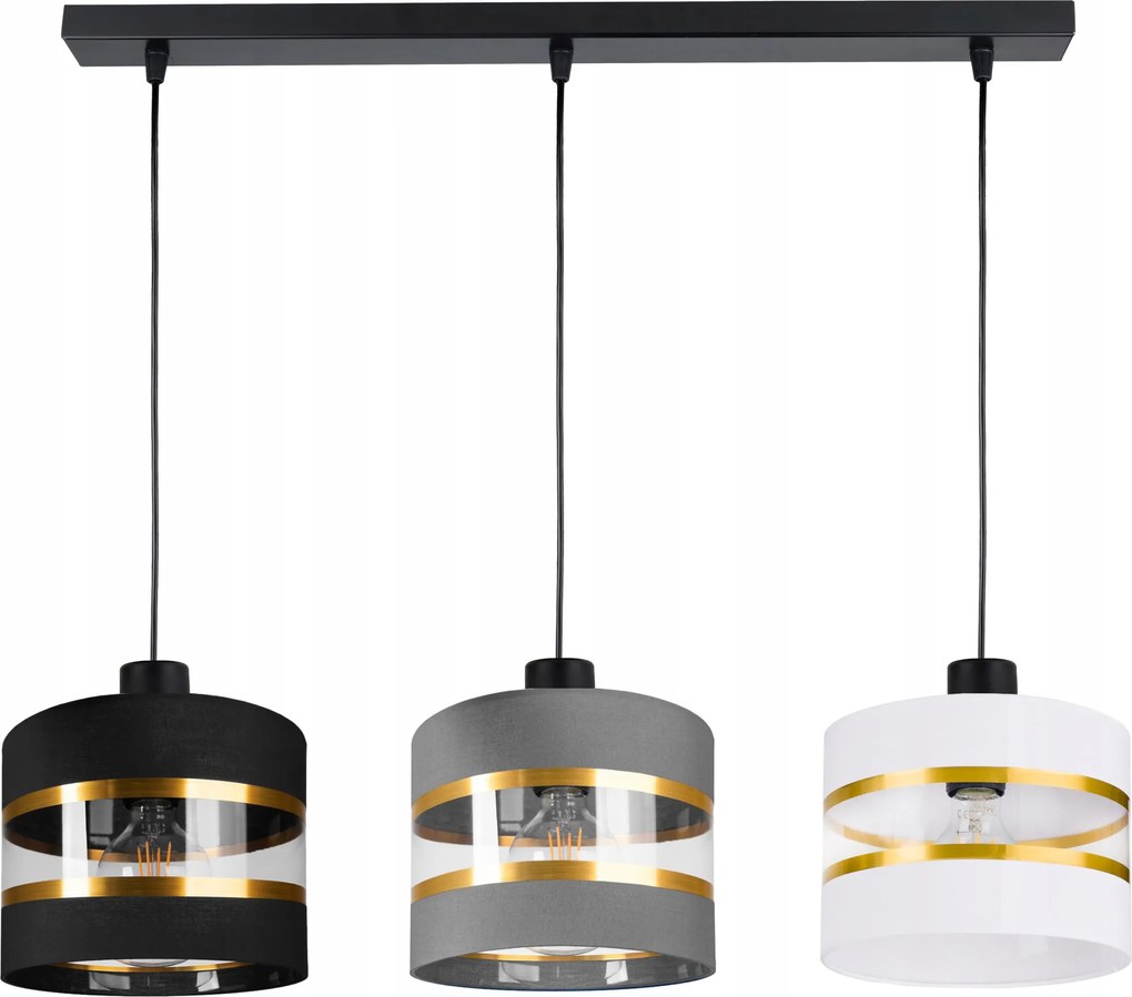 Függőlámpa Túlnyúló mennyezeti csillár Lámpabúra 3xE27