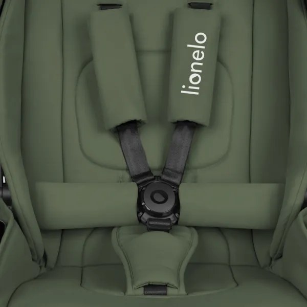 Lionelo - 3 az 1-ben kombinált babakocsi MIKA PLUS Olíva zöld