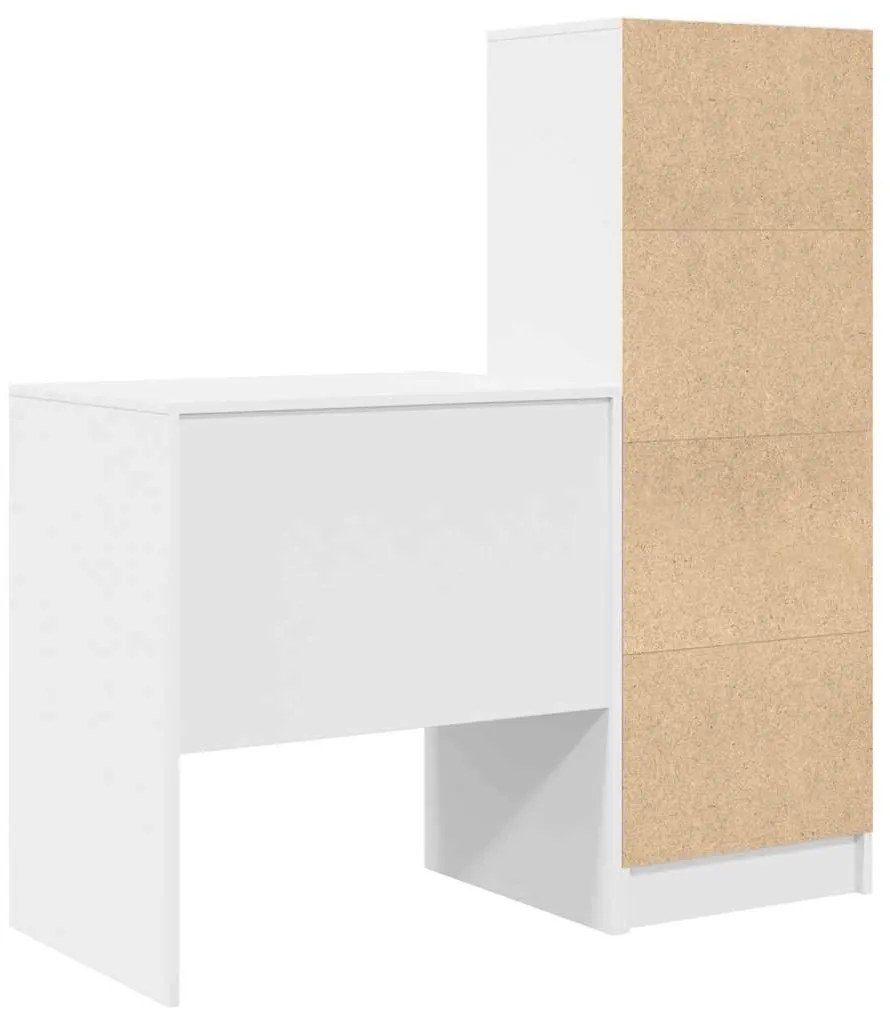 Tárolóval rendelkező íróasztal 2 pcs Fehér 70 x 50 x 76 cm
