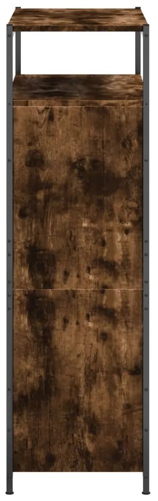 füstös tölgy színű szerelt fa cipőszekrény 75x34x112 cm