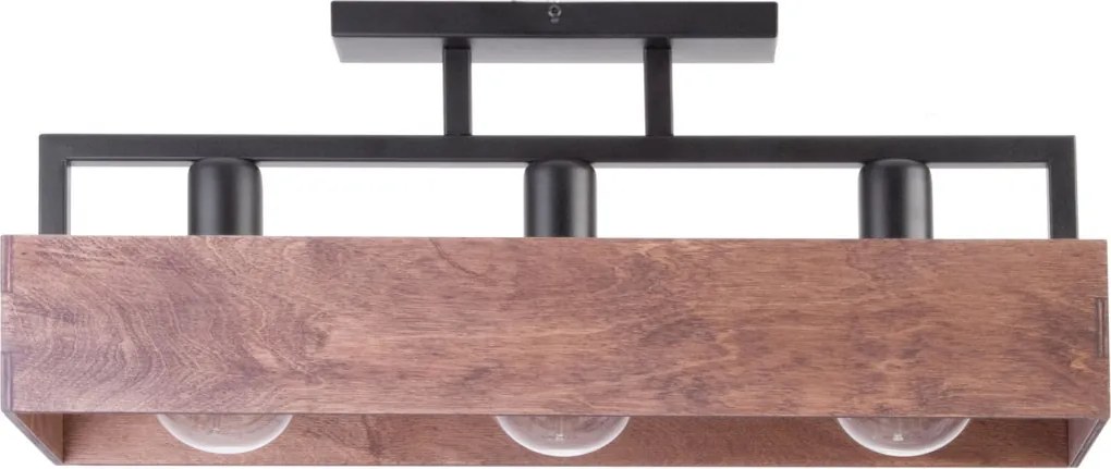 SIGMA LIGHTING 31740 DAKOTA Japandi Mennyezeti Lámpa Barna, Fekete E27 IP20