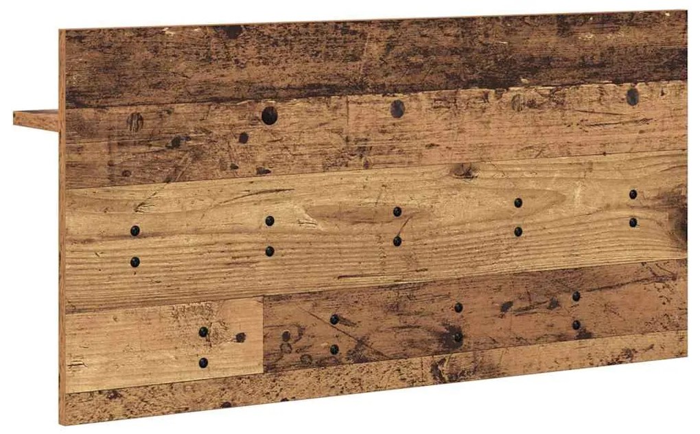 Fali Kabáthorog polcokkal Régi fa 80 x 40 x 12 cm Faanyag