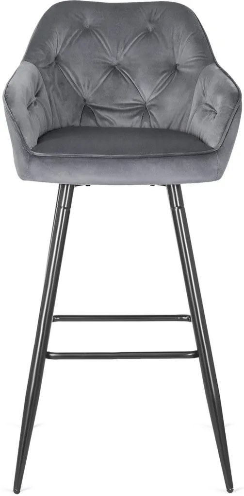 Szürke Bársony Bárszék. SALEM