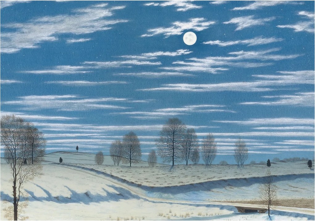 Flizelin tapéta Flizelin Fali Prémium Téli tájkép 208x146 Ragasztó