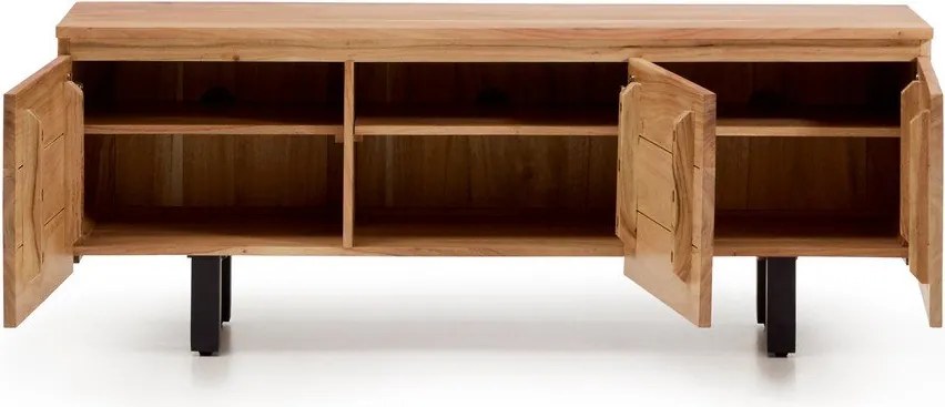 Natúr színű akácfa TV-állvány 150x58x40 cm Uxue – Kave Home